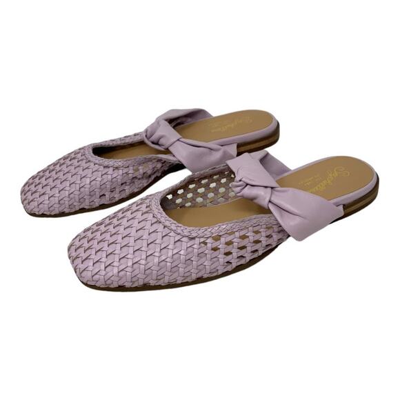 Seychelles Art Deco Leather Slip On Flat Mules Size 9 NWT $159 MSRP - Picture 4 of 7